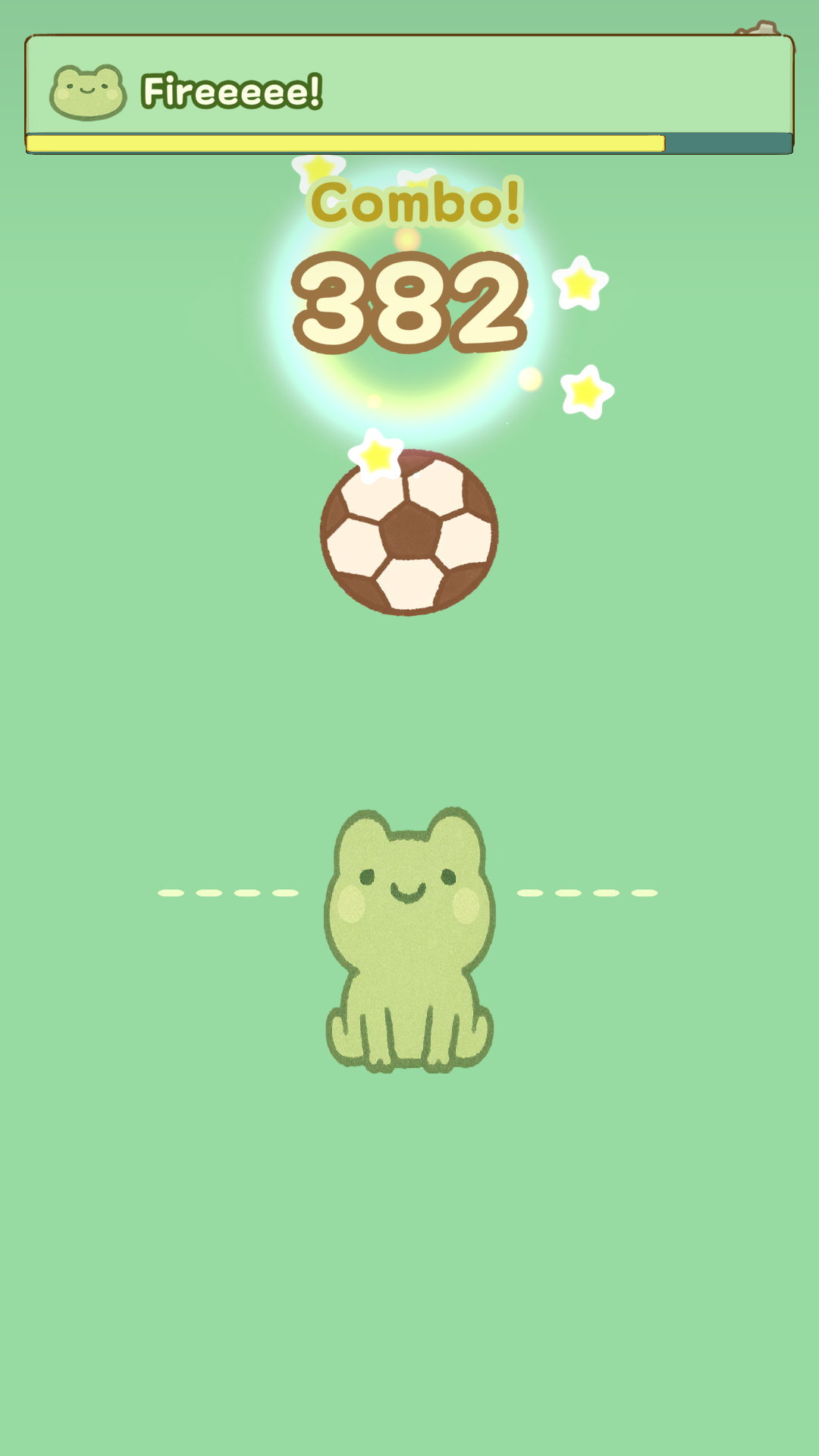 Just a little frog — Eight-hit combo gameplay